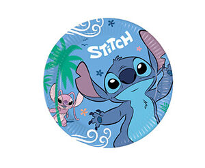 Piatti grandi festa compleanno Lilo e Stitch Pz.8