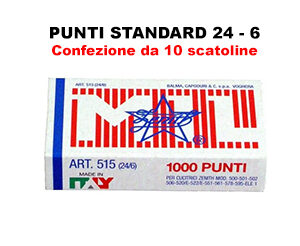 Punti per cucitrice 24-6 Zenith capacità cucitura 25 fogli Conf.10