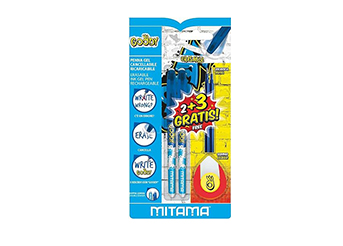 Set Mitama 2 Penne Cancellabili con 2 refill ricariche e 1 gomma Set Mitama 2 Penne Cancellabili con 2 refill ricariche e 1 gomma