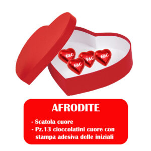 Scatola regalo Cuore San Valentino con cioccolatini personalizzati