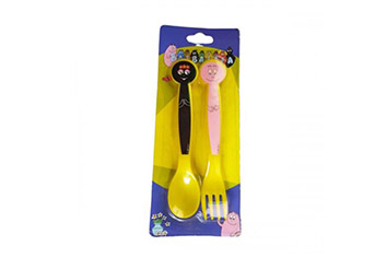 Set di posate personaggi cartone animato Barbapapà Set di posate personaggi cartone animato Barbapapà