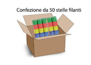 Stelle Filanti Carnevale Rotoli Colorati Feste Party Confezione da 50