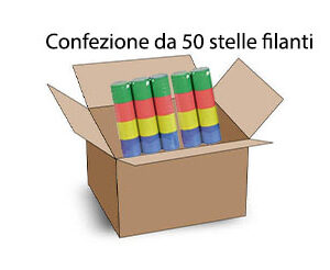 Stelle Filanti Carnevale Rotoli Colorati Feste Party Confezione da 50