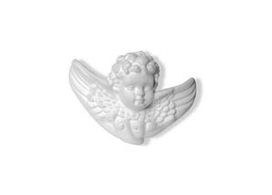 Angelo in polistirolo per decorazione cm.12x9 Confezione da 8