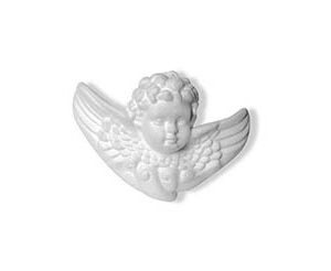 Angelo in polistirolo per decorazione cm.12x9 Confezione da 8