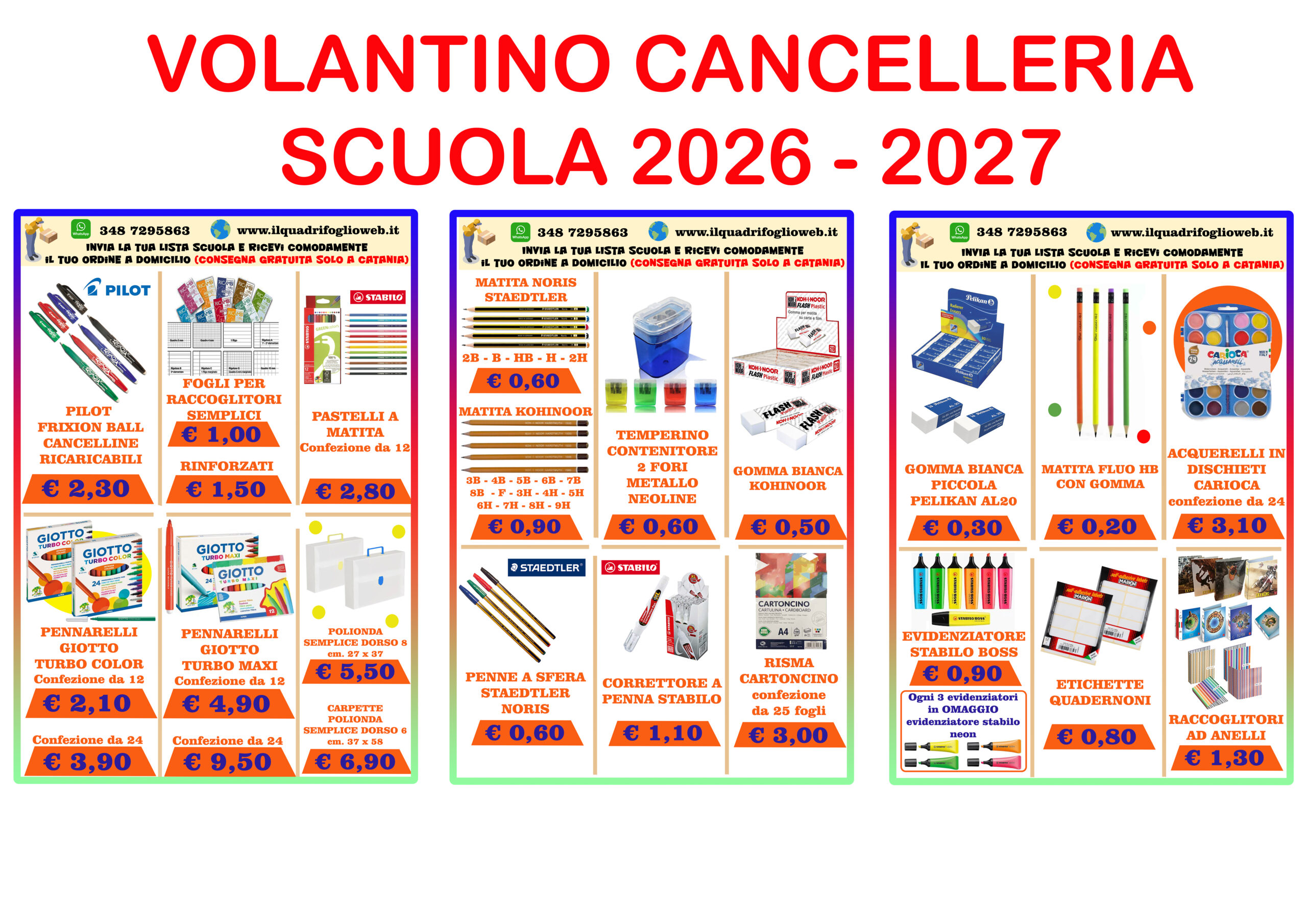 SLIDE CANCELLERIA SCUOLA 2026-2027 PARTE 2